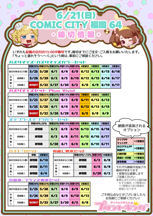 20260621 CC福岡64 締切一覧